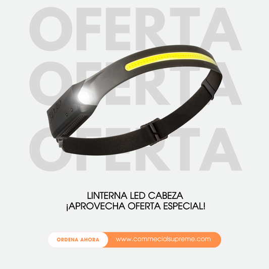 Linterna Led 2x1 (LINTERNA RECARGABLE DE CABEZA)