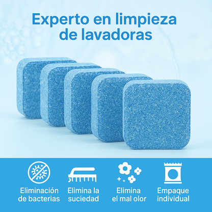 Pack de 12 pastilla para limpieza de lavadora